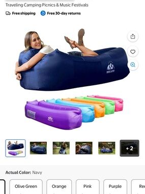 WEKAPO Inflatable Lounger - HOT PINK Only